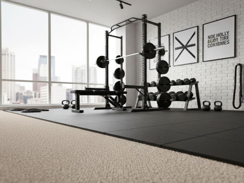 Diagramme montrant l'impact d'une charge ponctuelle sur la moquette par rapport à une charge répartie sur le contreplaqué